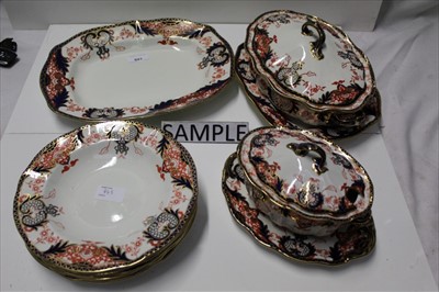 Lot 943 - Royal Crown Derby pattern 3615 dinner service