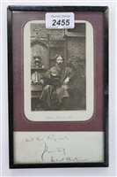 Lot 2455 - Framed photograph of the artist Hubert Von...