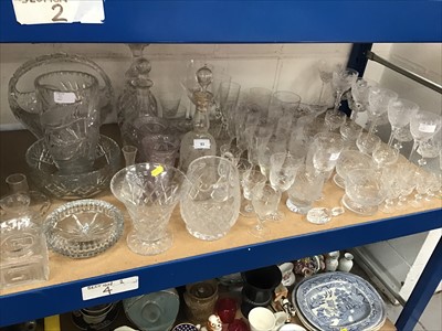 Lot 93 - Collection of mostly cut glassware