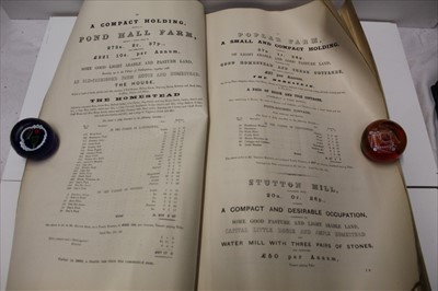 Lot 1121 - Residential Estate catalogues, The Chantry Estate Ipswich 1904, Hutton Mount Estate 1929 and The Stutton Hall Estate, Suffolk 1887. With various maps, engravings and photographs.