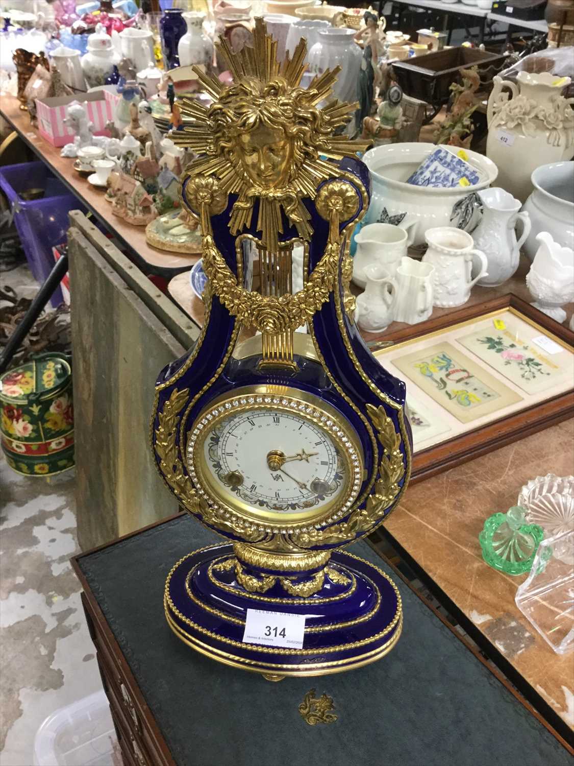 Lot 314 - Victoria and Albert museum collection ornate clock