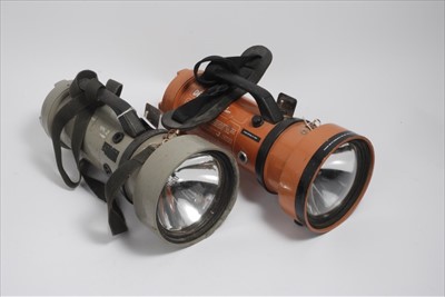 Lot 684 - Two Dragon military search lights (2)