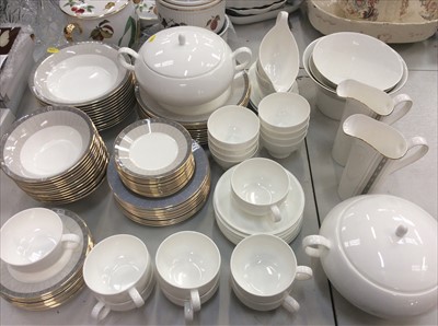 Lot 444 - Contemporary Wedgwood Plaza and Pluto pattern dinner ware