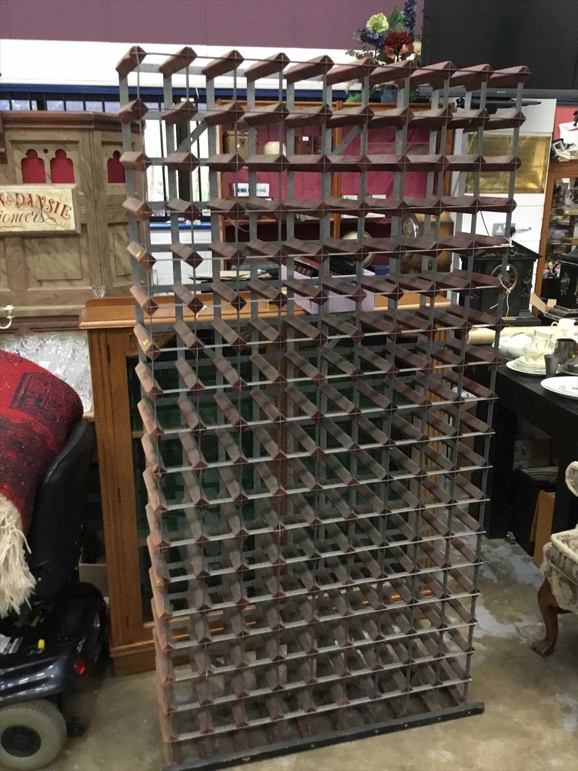 Lot 1043 - Large wine rack