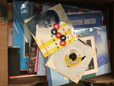 Lot 188 - Box of LP records and singles