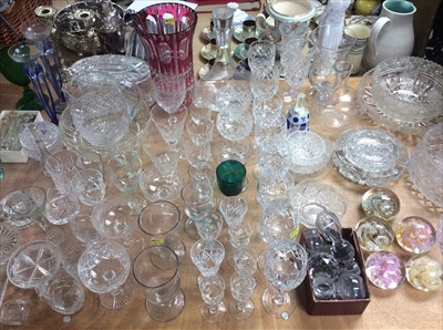 Lot 419 - Group cut glass ware