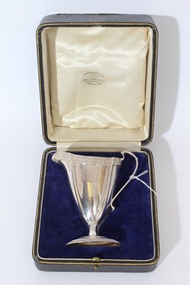 Lot 232 - 1920 silver cream jug by the Goldsmiths & Silversmiths Co. London 1925, in original fitted box