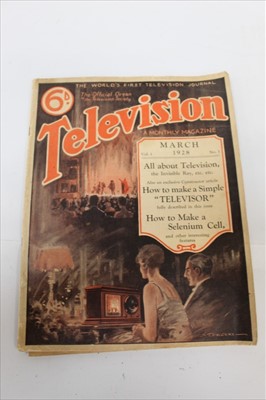 Lot 87 - Television  A Monthly Magazine The World's First Television Journal 1928 First Edition.