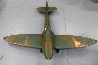Lot 92 - Good quality scratch built model of a Second World War Supermarine Spitfire