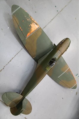 Lot 92 - Good quality scratch built model of a Second World War Supermarine Spitfire
