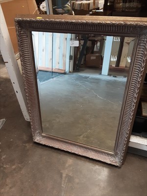 Lot 966 - Oak framed dressing mirror and a gilt framed mirror