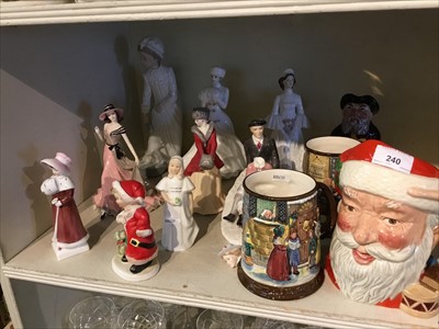 Lot 240 - Royal Doulton character jug, similar ornaments and figurines