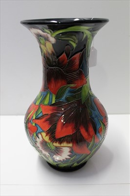 Lot 940 - Moorcroft Pottery vase, designed by Shirley Hayes, ltd. ed. 47/50, 33.5cm height