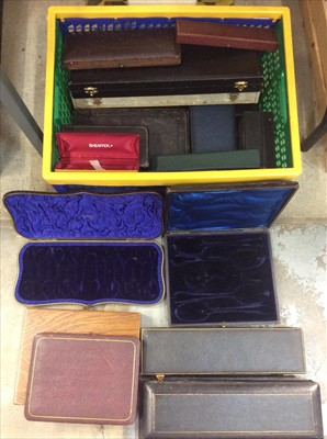 Lot 426 - Collection empty silver, jewellery and pen boxes