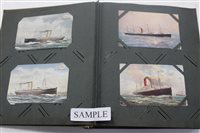 Lot 2469 - Postcards - good collection of shipping cards -...