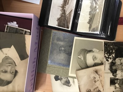 Lot 254 - Album of old postcards and various vintage photographs