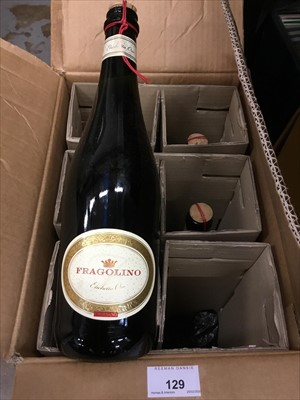 Lot 129 - Sixteen bottles of Fragolino (sparkling red), in original card boxes