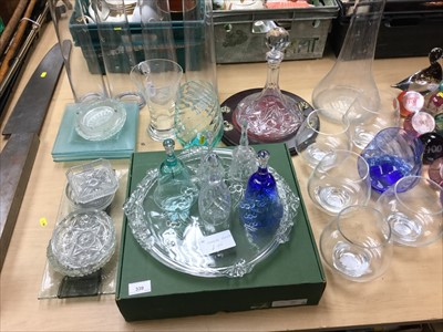 Lot 339 - Group of assorted glass vases and other glass to include Caithness