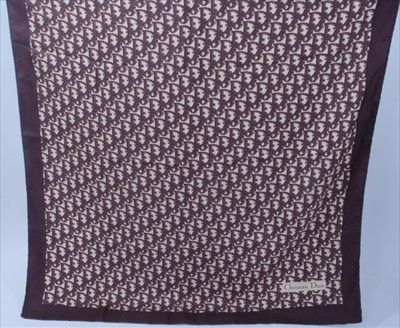 Lot 1695 - 1970s Vintage Designer umbrella and silk scarf by Christian Dior