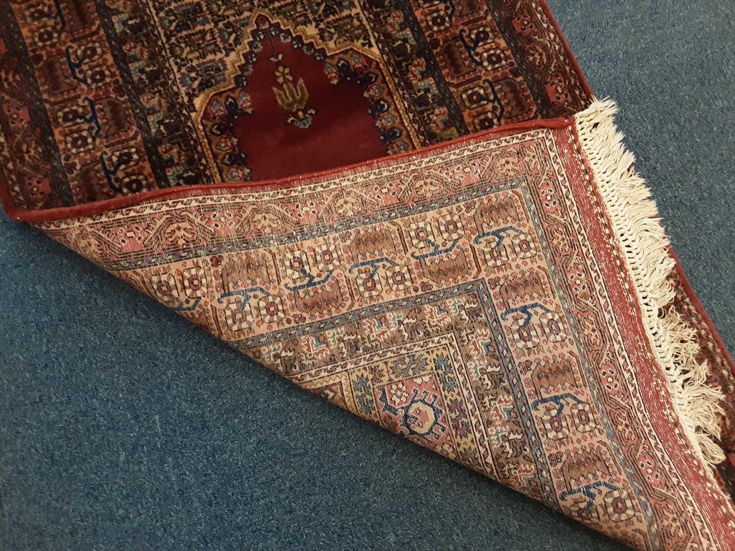 Lot 1073 - Eastern rug with geometric decoration