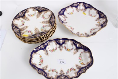 Lot 974 - Royal Worcester dessert service