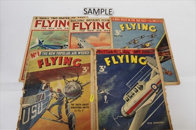 Lot 1028 - Collection of 1930s Flying Magazines including number one issue