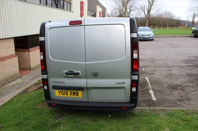 Lot 1 - 2015 Vauxhall Vivaro 2900, 2.0 CDTi Panel Van, Registration No. YS15 XMB, finished in silver, 81,713 miles, MOT until 4th July 2020, Supplied with service history, V5 and 1 key.  
 N.B.  There is n...