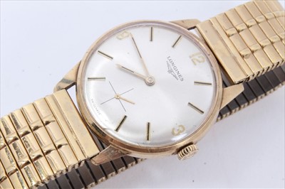 Lot 147 - 1970s Longines gold cased wristwatch