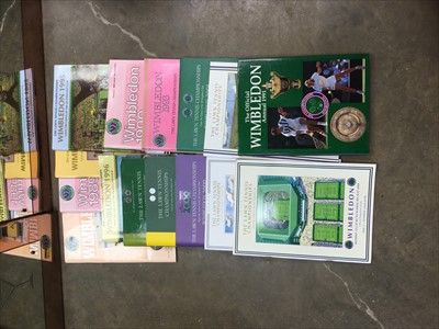 Lot 349 - Group of 1980's - 2000's Wimbledon Tennis Programmes