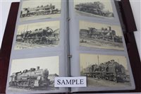 Lot 2490 - Postcards in album - French State Railway...