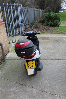 Lot 2 - 2012 Yamaha XC125E Vity Scooter, Reg. No. EF12 WDX, finished in white, MOT expired 24th August 2018, current mileage believed to be around 14,000