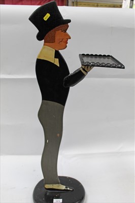 Lot 39 - Painted Dummy board in the form of a waiter