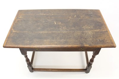 Lot 1312 - 18th century oak table