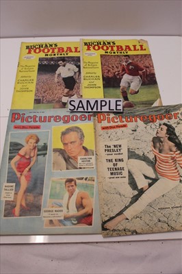 Lot 1132 - A quantity of Picturegoer Magazines 1950s period, many front covers are pin up photographs of actresses. Rover comic late 1940s- 1950s period