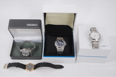 Lot 163 - Four Seiko wristwatches