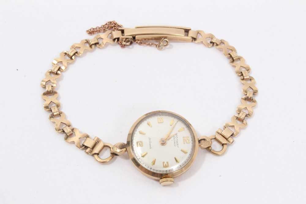 Lot 171 - Ladies Rotary 9ct gold wristwatch