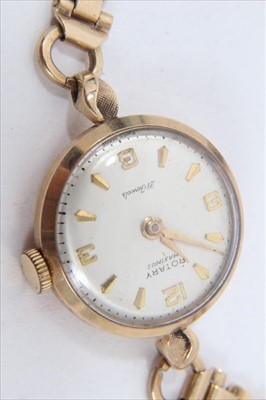 Lot 171 - Ladies Rotary 9ct gold wristwatch
