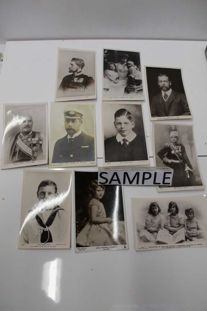 Lot 1141 - Postcards in box including British and European Royalty