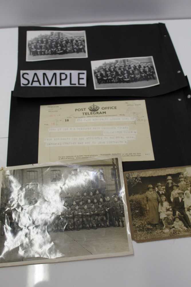 Lot 1142 - 1920s and later photographs in albums and loose, holidays, families, naval etc.
