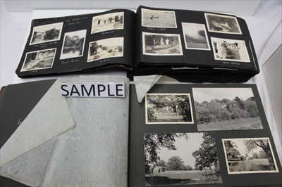 Lot 66 - Photographs accumulation including small Victorian album of carte de visites