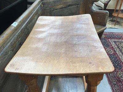 Lot 1245 - Mouseman oak stool