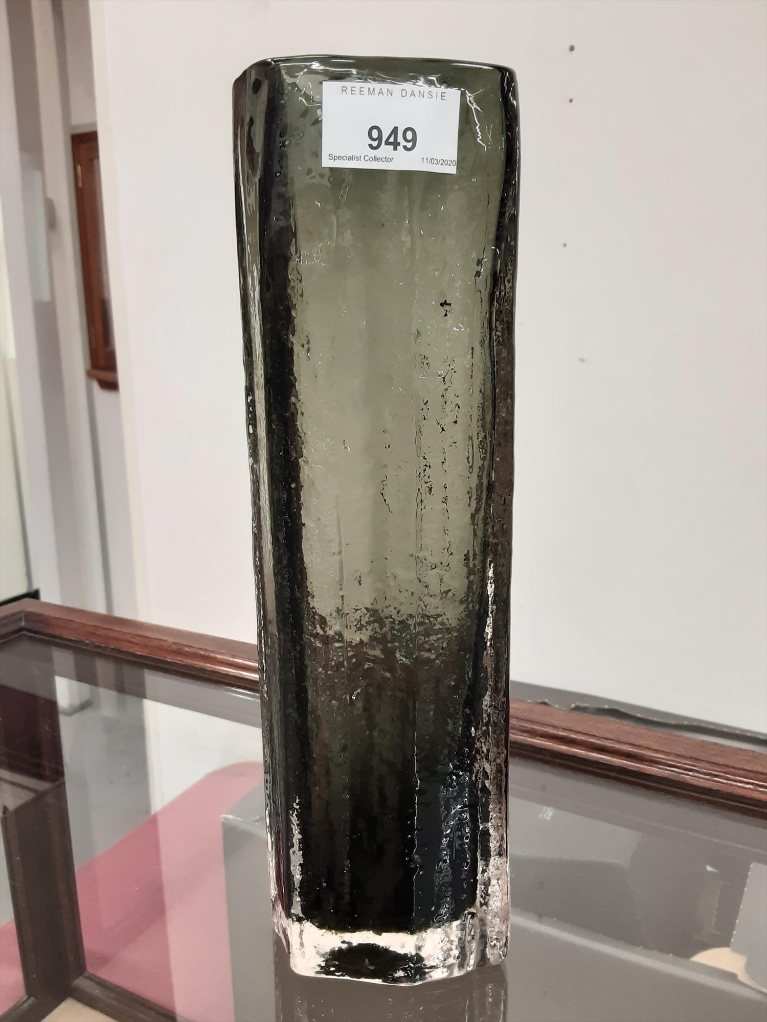 Lot 949 Whitefriars Pewter Cucumber vase designed by