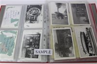 Lot 2496 - Four albums of fairground photographs and...