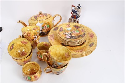 Lot 997 - Gypsy related transfer printed tea set