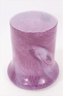 Lot 958 - Graystan purple art glass vase, signed