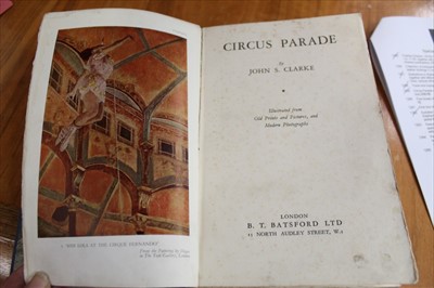 Lot 388 - Circus Parade and other circus related books (1 box)