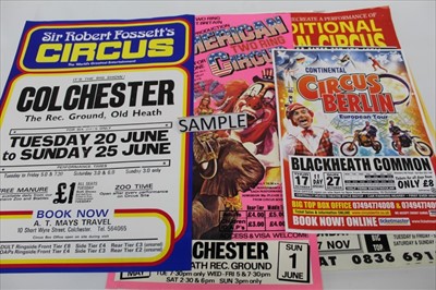 Lot 1173 - One lot of approx 70 circus posters