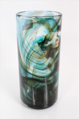 Lot 968 - Whitefriars cylindrical streaky vase