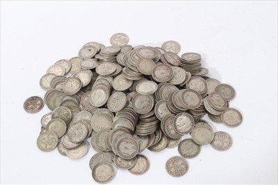 Lot 413 - G.B. - mixed silver threepences (estimated 368 coins)