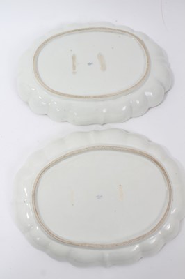 Lot 74 - Pair Meissen oblong dishes circa 1775
